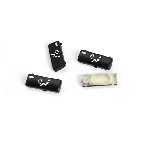 For BMW E39 E53 Car Center Console Climate A/C Control Panel Switch Buttons Cover Caps Key Replaceme
