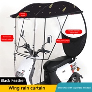 E-Bike Canopy For Motorcycle Ebike Waterproof Umbrella Canopy Shade Bicycle Sunshade Rain Cover Moto
