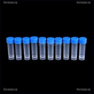 ▣AG 10/20/50/100x 5ml Chemistry Plastic Test Tubes Vials Seal Caps Pack Container BH