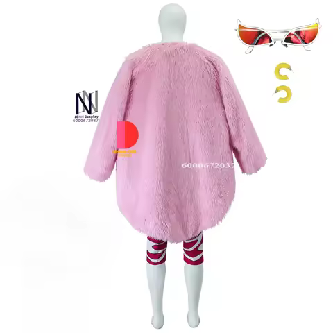 Doflamingo Anime Cosplay Fantasia Costume Coat Pants Belt for Men Adult Halloween Eyeglass Costumes 