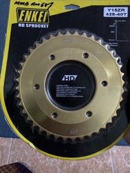 Original Enkei Y15ZR Y15 428 40T 41T 42T Heavy Duty Gold Sprocket Spocket Belakang 40 41 42