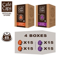 Cafecaps - Coffee Nescafe Dolce Gusto MIX Compatible capsules of Doi Chang (2 Box X15 แคปซูล) & Crem
