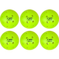 Bola Pickleball Pro X-ace 40 Lubang 6 Biji Untuk Latihan Intensif Penerbangan Konsisten Lancar Bola