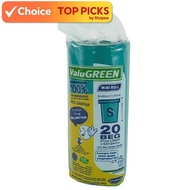 Sekoplas Valuegreen Garbage Bag (Model 2788) - Durable Trash Disposal Bags for Home & Office Use