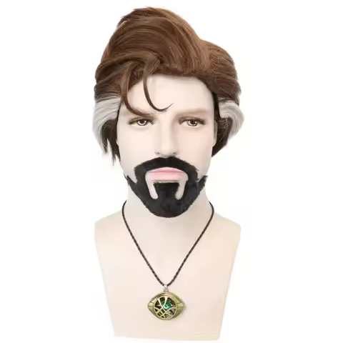 e,4;v'6\k/NO5 Movie Doctor Comic-con Cosplay Dr. Stephen Strange Wig Costumes With Beard Benedict Ro