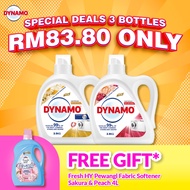 Special Deals - Dynamo Laundry Detergent Anti-bacterial 3.9kg x1 Rose 3.9kg x1 Free Fresh HY Pewangi