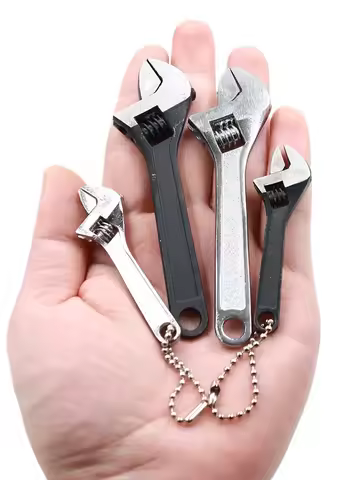 1pc Steel 2.5/4-Inch Monkey Wrench Mini Open-end Wrench Mini Tool Shifting Spanner