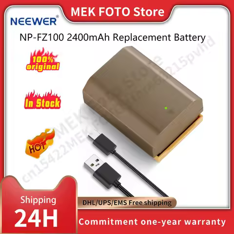 NEEWER NP-FZ100 Camera Battery Type-C USB Rechargeable Battery for Sony A7IV A1 A9 A7RIV A7Slll A7Rl