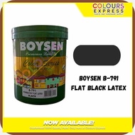 Boysen-hQ_B-791[bP_@B+Flat Wx+Z+d+Y+L+Black Latex Paint - Available in 4L and 16L sizes