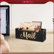 [Lohobby] Wall Or Tabletop Wooden Mail Organizer, Mail Storage Organizer, Letter Holder Box