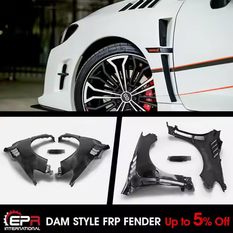 For 14-18 SUBARU Impreza WRX VAB VAF LEVORG VMG/VM4 STI DAM Style FRP Fiber Unpainted Front Over Fen