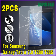 BFSHE 2Pcs Tempered Glass for Samsung Galaxy Tab A A6 7.0 T280 T285 9H Anti-fingerprint Full Film Tablet Cover Screen Protector HSEJB