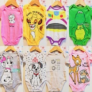 Disney Baby Romper Collection Simba Marie Bambi Dumbo 101 Dalmatians Toy Story Baby Romper Baju Bayi