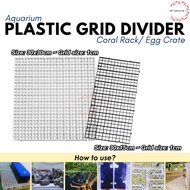 Aquarium Egg Crate | Coral Rack | Plastic Divider 30x15cm and 30x30cm