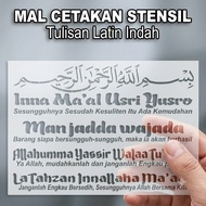 Beautiful Letter Stencil Mold with Pearl Words (can Request)