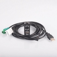 Car USB AUX in Plug Input Socket Adapter for BMW E60 E61 E63 E81 E87 E90 F10 F12 E70 X1 X3 X5 for MI