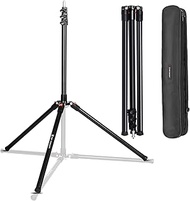 K&F Concept Heavy Duty Light Stand, Adjustable Height Maximum 90.5"/2.3m, Aluminum Alloy with Case f