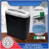 PAPER SHREDDER MACHINE | STRIP CUT PAPER SHREDDER | PS1 PAPER SHREDDER *6 Sheets