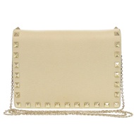 กระเป๋าสะพายไหล่ Valentino Garavani รุ่น TV-P249VSH2 สีเบจ หนังแท้ สภาพดีเยี่ยม (มือสอง)