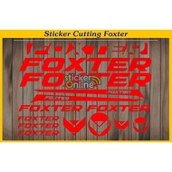 FOXTER MTB STICKER CUTTING FOXTER BIKE STICKER