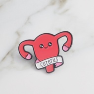 Uterus Pin Badge Feminist Badge Cuterus Enamel Pin Girl Power Women' Rights Jewelry Gift