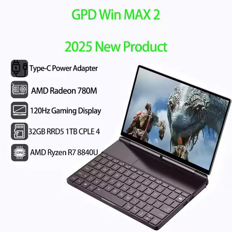 2026 New GPD WIN Max 2 10.1 Inch AMD Ryzen 8840U Windows11 Gaming PC Laptop Notebook Portable Game C