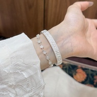 Elegant Sterling Silver Bracelet Exquisite 999 Ethnic Bracelet