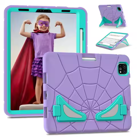 For iPad Air 4 5 10.9inch Case, Spider Kids Stand Case For iPad Pro 11 2018/ 2020/ 2021/ 2022 Shockp