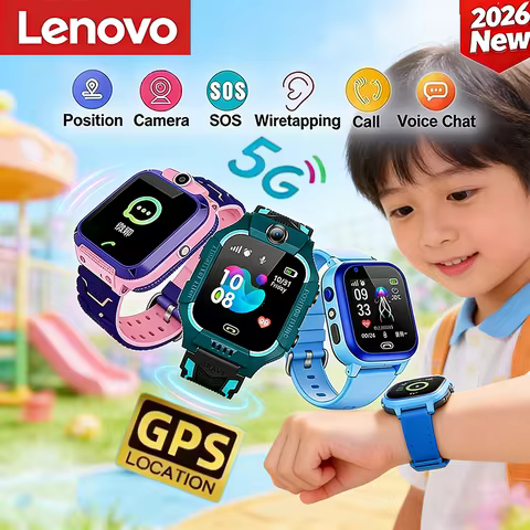 2026 New Lenovo Kids 5G Sim Card Smart Watch Call SOS GPS Location Child Smart Watch Camera Waterpro