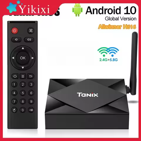 Tanix TX6S Smart IPTV Box Android 10.0 Allwinner H616 BT4.0 4GB 32GB H.265 HD 6K Media player with A
