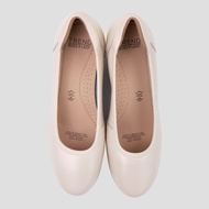 TREND รองเท้าหนังแท้/รองเท้าทำงาน ส้น 5 CM. รุ่น NAT สี L.BEIGE l รองเท้าคัทชูผู้หญิง