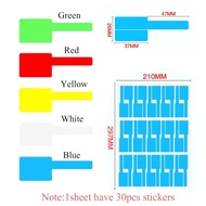 150 / 300 Pcs Stiker Label Penanda Kabel Jaringan Tahan Air