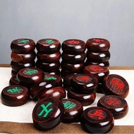 Laos Big Red Rosewood Chinese Chess Set Solid Wood Name Burmese Red Rosewood Ebony Red Wood Chess Se