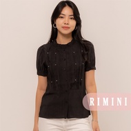 RIMINI - Women's Formal Ruffle Pleated Top Size XS-XL - Ciena Top CC31299
