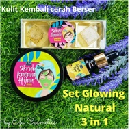 (Ready Stock) Set Glowing Natural EFA Cosmetics 3 in1