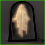 Ghost Hologram Mirror Light Up Eerie Hologram Ghost Mirror for Indoor Eerie Halloweens Decoration Ha