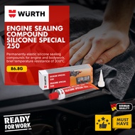 Wurth Engine Sealing Compound Silicone Special 250 | Black 70ML l Jam Enjin l 发动机胶水