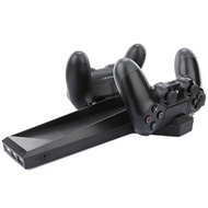 7-In-1 Console Stand Dock + Cooling Fan + Controller Charger with 3 USB Hub for Playstation 4 PS4 Co