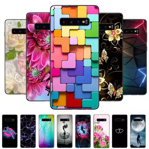 Case For Samsung Galaxy S10 S 10 Plus S10E Phone Cover Cute Cartoon Painted Soft TPU Coque For Samsu