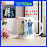 Cup with photo printing on request, cup with photo printing separated on request