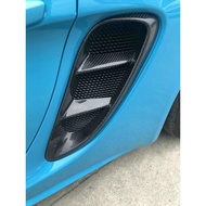 Automobile Carbon Fiber Side Air Intake Cover For Porsche 718 Boxster Cayenne Porsche Decorative Acc