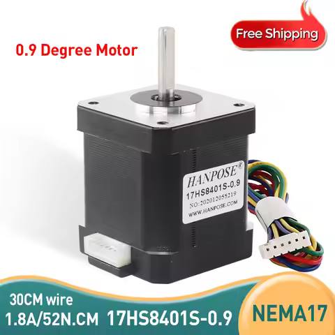 Nema17 Stepper Motor 42 motor 17HS8401S 0.9 degree 1.8A 52N.cm for CNC Laser and 3D printer motor