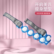 Back Waist Manual Roller Massager Neck Shoulder Calf Massage Wheel Back Stretch Roller Massage Belt 