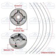 4-Line Aluminum Alloy Trimmer Head, Universal