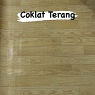 Karpet Vinyl Import (Lebar 2m) Lantai Motif Kayu Marmer Perlak Lantai Vinil Untuk Kamar