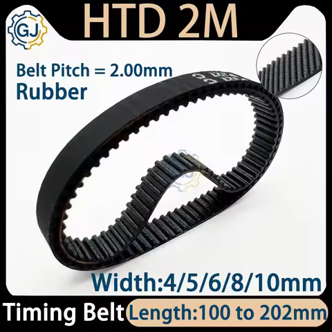 HTD 2M 142mm Vacuum Cleaner Sweeping Robot Length100 110 112 114 116 120 124 126 130 150 170 178 198