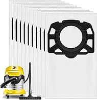 MOSTFUN Pack of 10 KFI 487 Vacuum Cleaner Bags for Kärcher WD4 WD5 WD6 WD5P WD6P MV4 MV5 MV6 WD 4.00