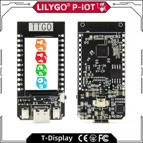 LILYGO® TTGO T-Display ESP32 Development Board WiFi Bluetooth 1.14 Inch ST7789V IPS LCD Wireless Con