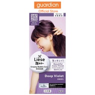 Liese Creamy Bubble Color Deep Violet 108Ml - Diy Foam Hair Color With Salon Inspired Colors