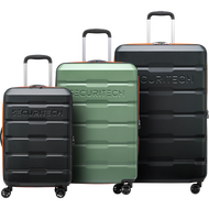 DELSEY PARIS Securitech Citadel 4 Double Wheels Expandable Trolley Case 3 in 1 Bundle Set (55+66+76cm)